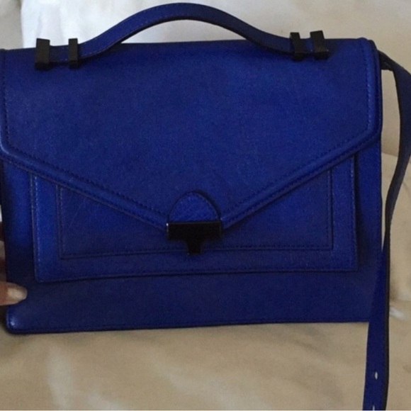 Loeffler Randall Black blue messenger bag satchel - Picture 6 of 6